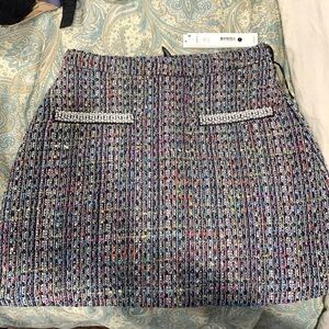 Nwt tweed mini skirt Aqua brand